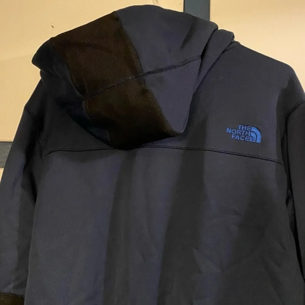 The North Face‎ Jacket Mens Size Large Hoodie Blue Full Zip Drawstring Pockets